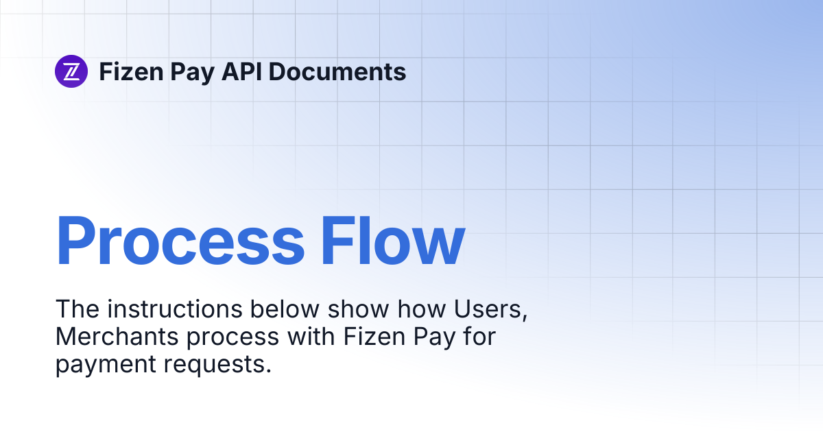 Process Flow | Fizen Pay API Documents